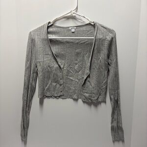 Garage Heather Gray Knit Cardigan